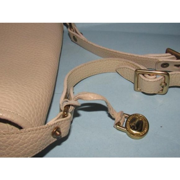 Dooney and Bourke Vintage Brown Ivory Saddle Bag - Picture 5 of 12